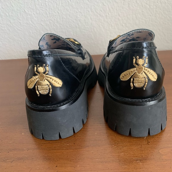 Women's leather lug sole loafer - Picture 3 of 14